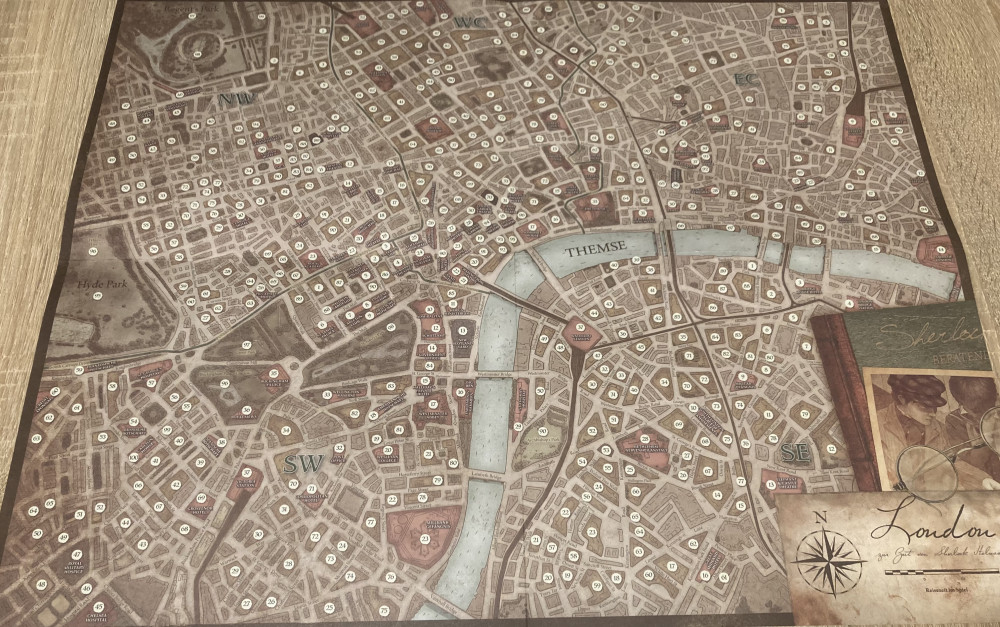 Sherlock Holmes - Beratender Detektiv: Die Baker-Street-Spezialeinheit - Inhalt (Stadtplan von London 1885 - 1889) Sherlock Holmes - Beratender Detektiv: Die Baker-Street-Spezialeinheit - Inhalt (Stadtplan von London 1885 - 1889)